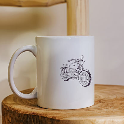 Mug personnalisé avec moto BMW R90S pour amateurs de vintage