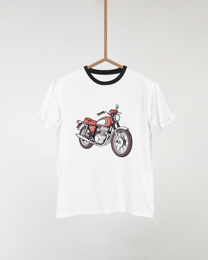 Design de t-shirt avec Honda CB750 1969, illustration stylistique