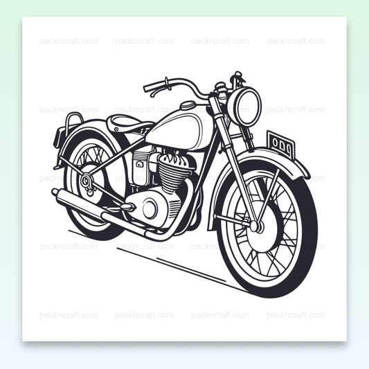 Illustration de la moto Horex Regina 1950s en SVG pour projets créatifs