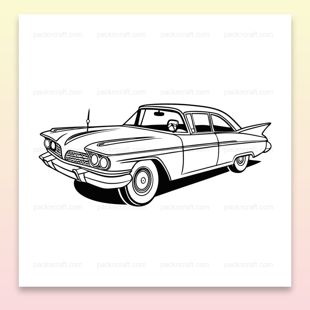 Dessin vectoriel de la Chrysler Imperial 1959, idéal pour stickers et déco vintage., Illustration encadrée de la Chrysler Imperial 1959, parfaite pour décoration murale., Chrysler Imperial 1959 sur une tasse, ajoutant une touche rétro à votre café matinal., Design de la Chrysler Imperial 1959 sur un t-shirt, élégant et rétro., Sticker de la Chrysler Imperial 1959, parfait pour personnaliser vos accessoires.