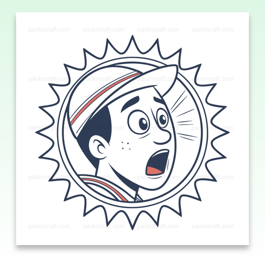 Illustration personnage surpris style cartoon, usage éducatif et créatif