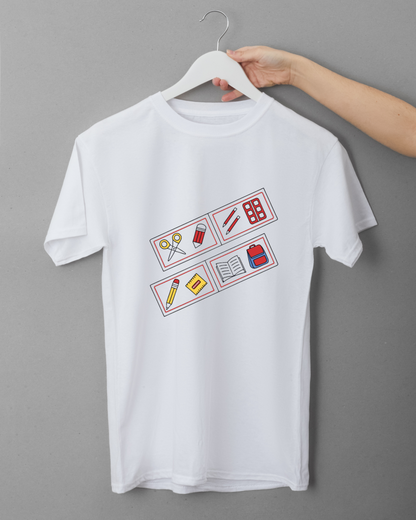 T-shirt avec motif vectoriel créatif et décoratif pour une école inspirante