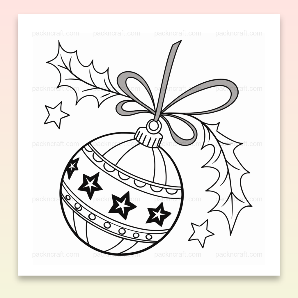 Illustration festive décoration Noël scintillant pour DIY et déco