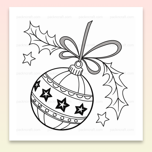 Illustration festive décoration Noël scintillant pour DIY et déco