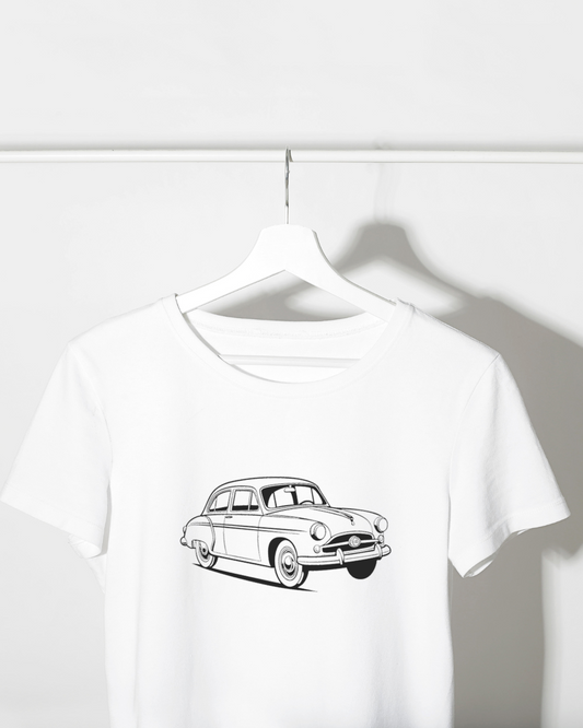 Image de la Simca Aronde sur t-shirt années 50