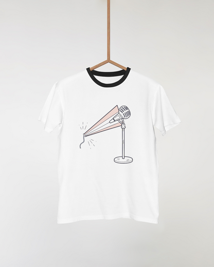 Microphone sur scène | Vintage SVG | Ambiance musicale