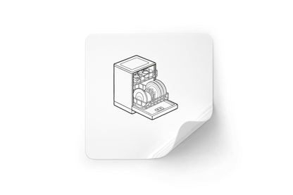 Sticker autocollant avec dessin linéaire pratique pour la vie quotidienne