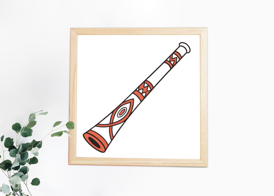 Cadre décoratif avec motif tribal artistique moderne, idéal pour une ambiance exotique