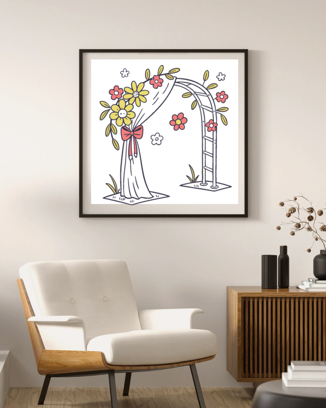 Cadre d'illustration pour déco intérieure