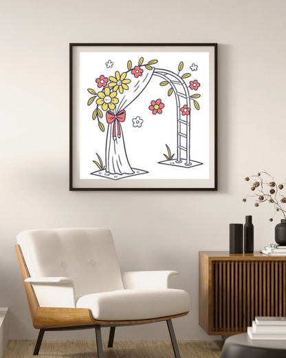 Cadre d'illustration pour déco intérieure