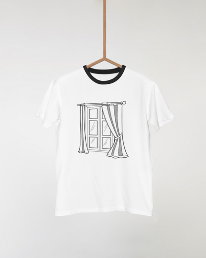 T-shirt avec motif numérique élégant au style raffiné parfait pour la déco intérieure