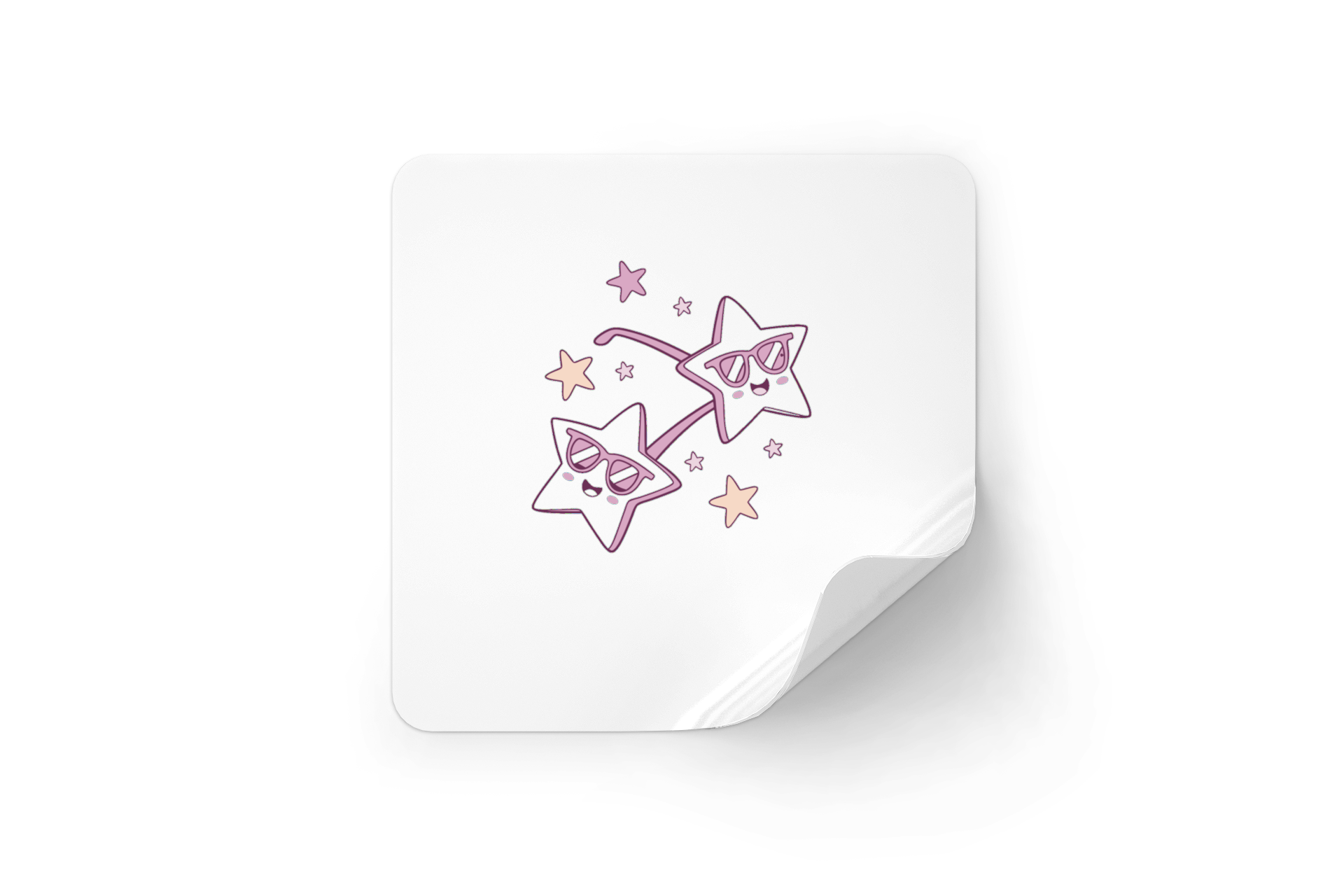 Sticker étoile kawaii, idéal papeterie ou agenda