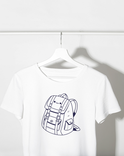 T-shirt enjoué avec doodle éducatif, parfait pour un style kawaii dynamique