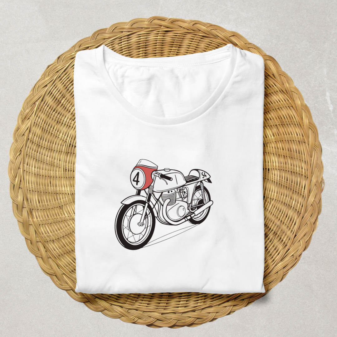 T-shirt personnalisé avec l'image de moto vintage MV Agusta 500GP