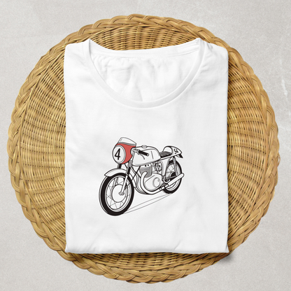 T-shirt personnalisé avec l'image de moto vintage MV Agusta 500GP
