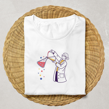 Scientifique versant mélange | SVG Retro | Laboratoire coloré
