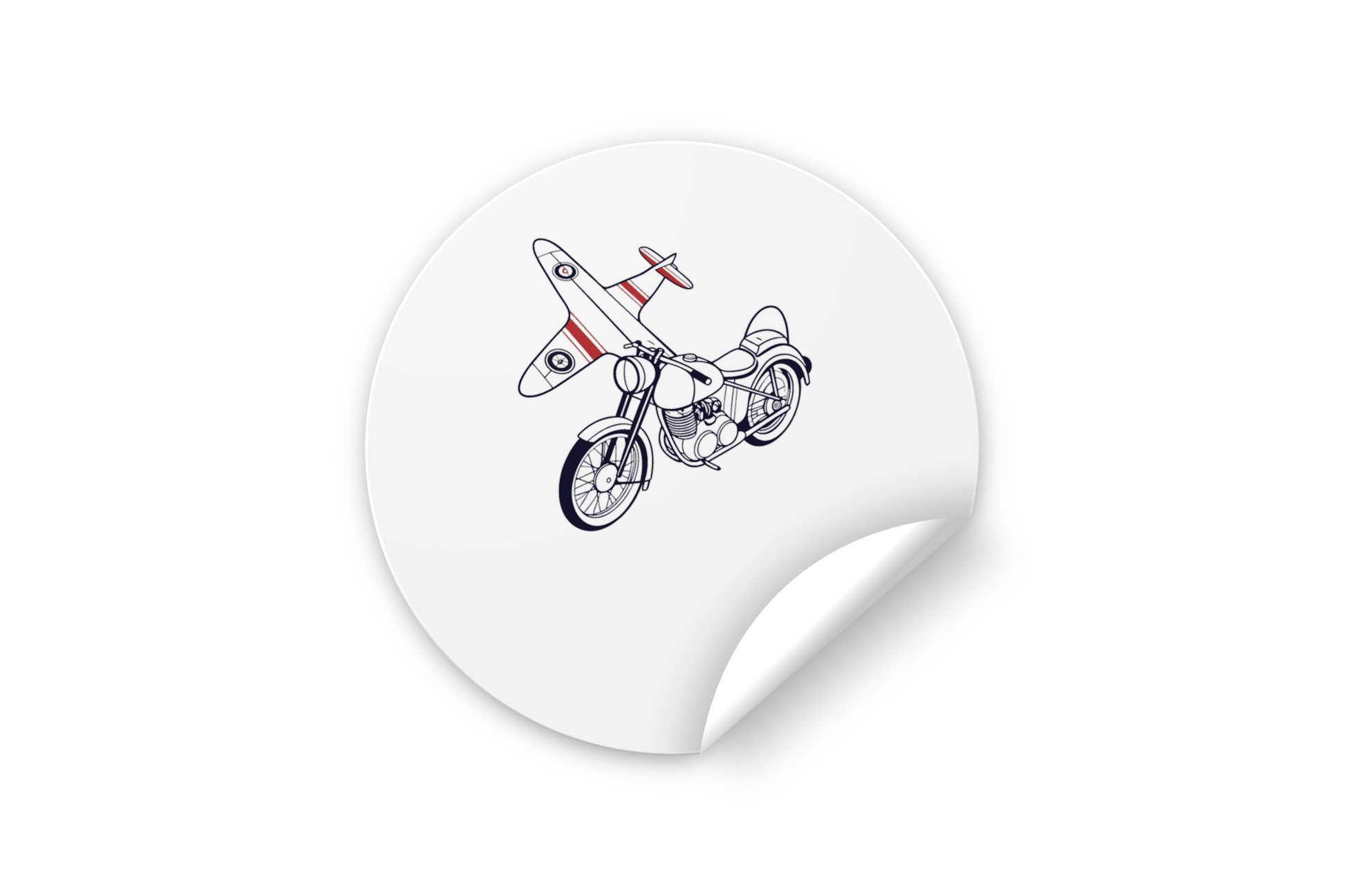 Sticker unique inspiré du Douglas Dragonfly 1955.