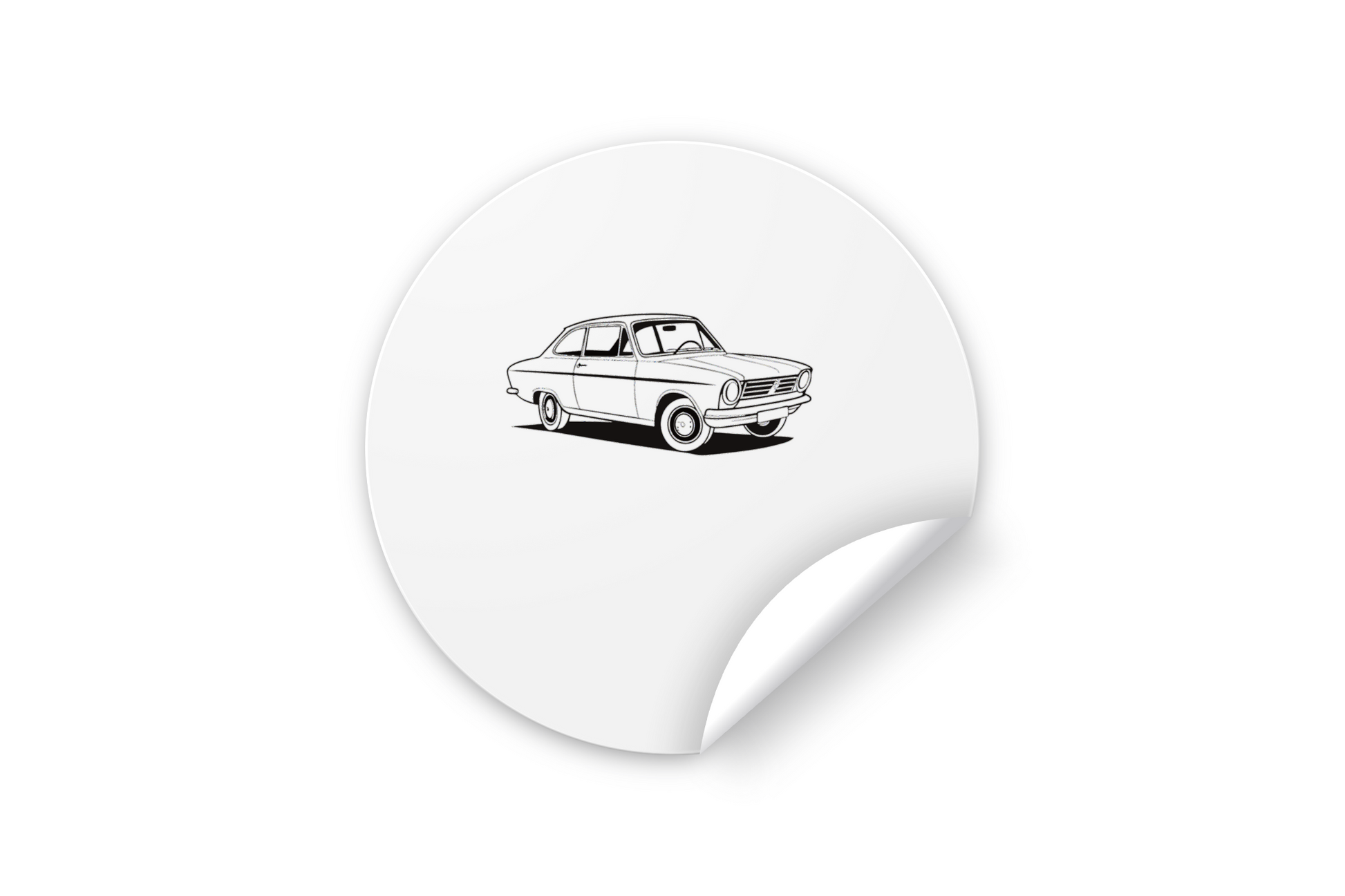 Sticker de l'Opel Kadett 1965, idéal pour papeterie