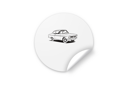 Sticker de l'Opel Kadett 1965, idéal pour papeterie