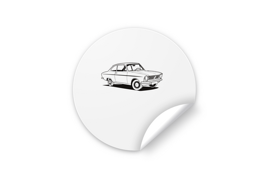 Sticker de l'Opel Kadett 1965, idéal pour papeterie