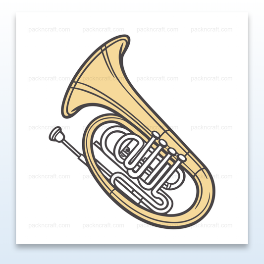 Illustration vectorielle d'un instrument rétro en style cartoon pour projets créatifs.