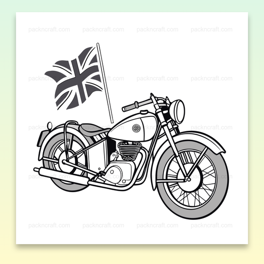 Illustration vectorielle Sunbeam S7 1946 vintage, idéale pour projets créatifs.