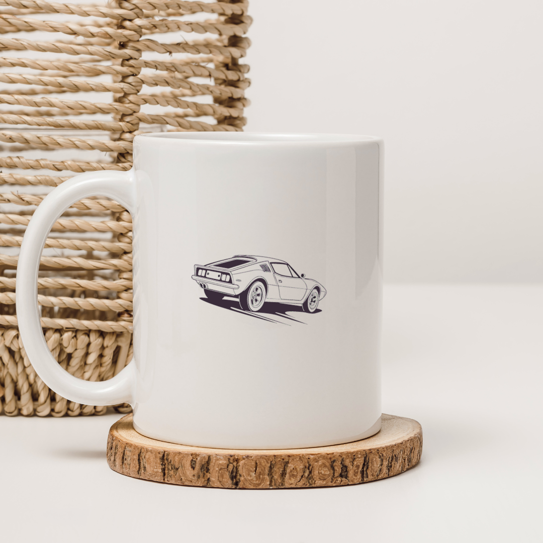 Retro Car Speeding | Dynamic SVG Style | Vintage Theme