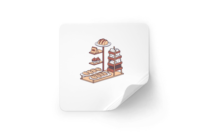 Étalage de Boulangerie Gourmande | SVG Pastel | Thème Vintage