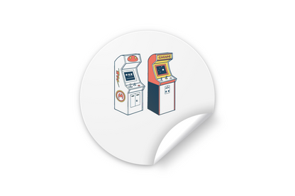 Autocollant de bornes d'arcade, parfait pour la personnalisation.