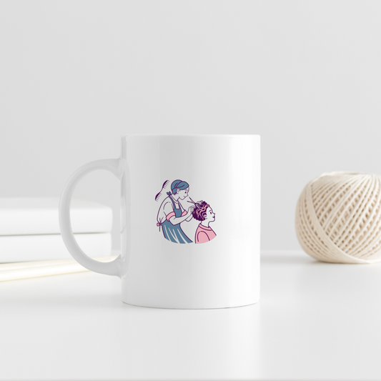 Coiffeuse Détendue | Style Illustratif | Salon Vintage