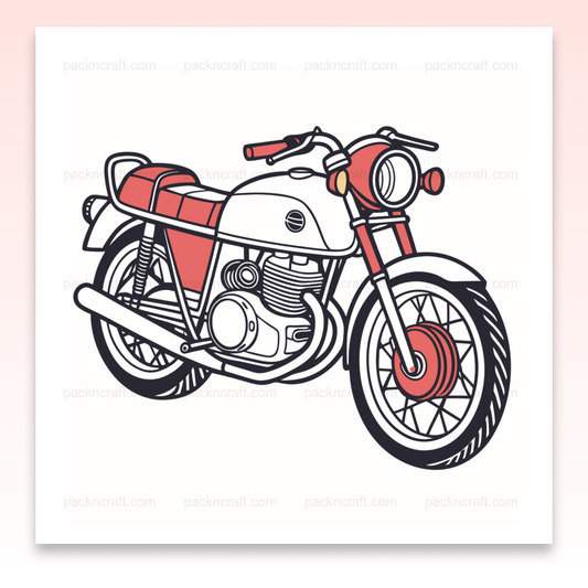 Illustration vintage Moto Guzzi Le Mans 1976 pour décoration numérique