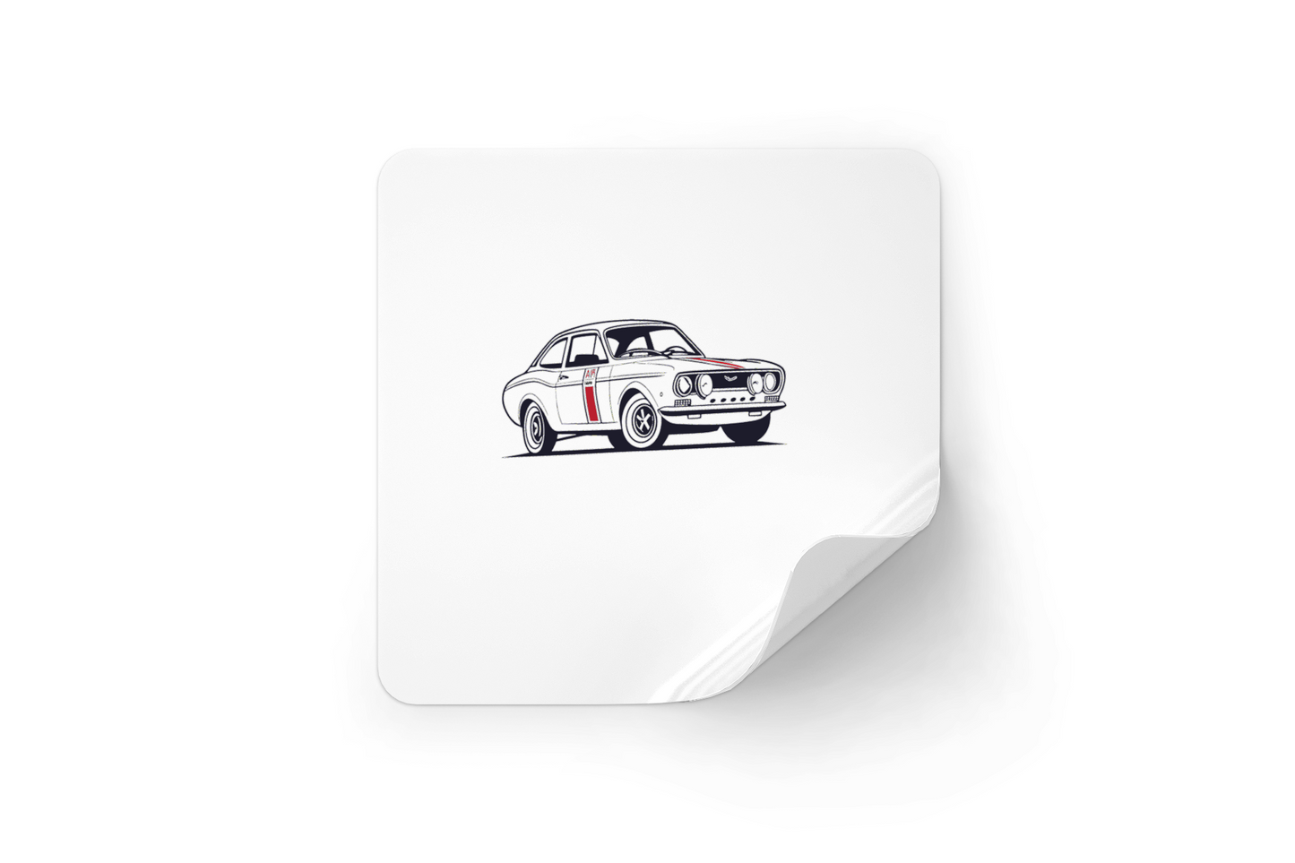 Voiture rétro en action | Style Vintage SVG | Thème classique