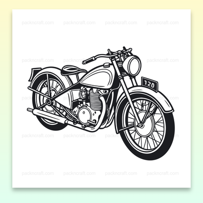 Illustration vectorielle de moto vintage Vincent Rapide 1937 en SVG