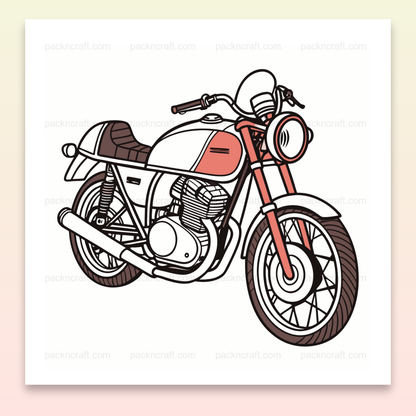 Illustration vectorielle Ducati 900SS 1975 pour papeterie et design