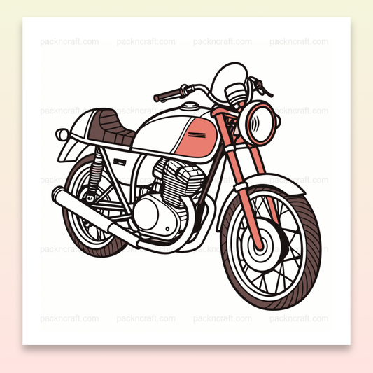 Illustration vectorielle Ducati 900SS 1975 pour papeterie et design