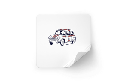 Sticker Mini Cooper vintage pour passionnés