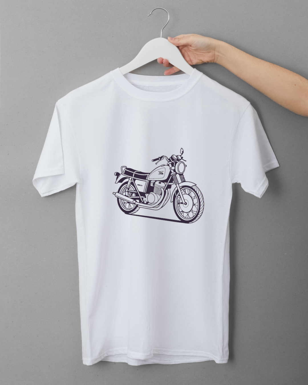 T-shirt avec motif de Kawasaki Z1 900 1972, parfait pour les amateurs de style rétro.