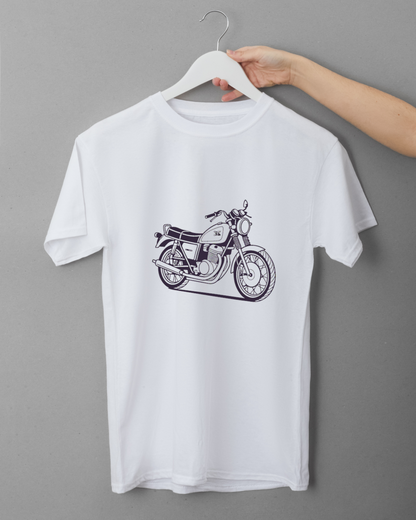 T-shirt avec motif de Kawasaki Z1 900 1972, parfait pour les amateurs de style rétro.
