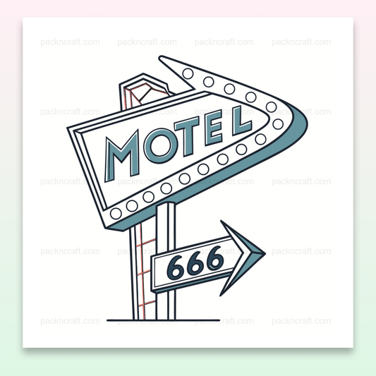 Enseigne rétro parfaite pour papeterie vintage et projets graphiques