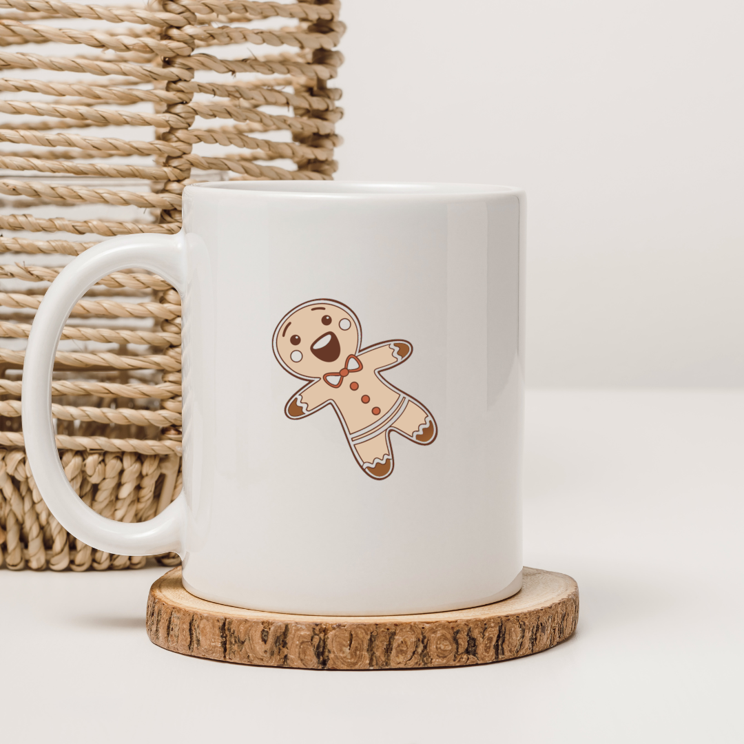 Mug festif avec délicat motif de biscuit joyeux stylé pour Noël