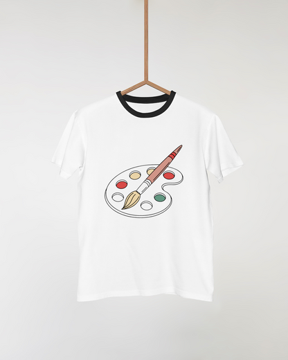 T-shirt avec design vectoriel vibrant inspiré par l'art et la créativité