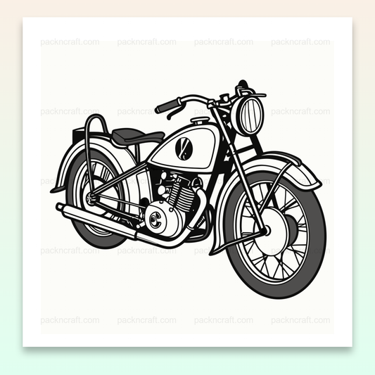 Motif vectoriel Zundapp KS600 des années 1930 pour une déco unique (visuel 4)