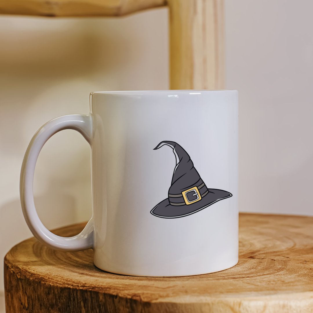 Mug avec design enchanteur de chapeau de sorcière mystérieux pour Halloween