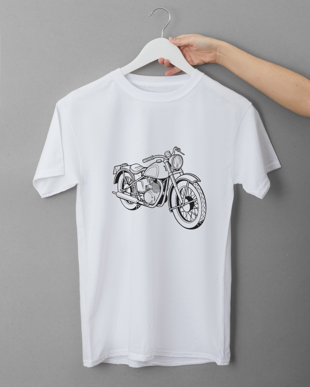 Graphisme de t-shirt avec moto Matchless G3 1940 rétro.